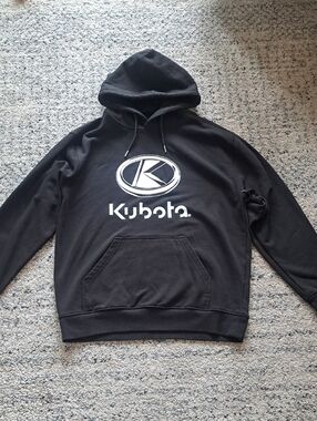 Kubota Men's Black Crewneck Hoodie Sweatshirt